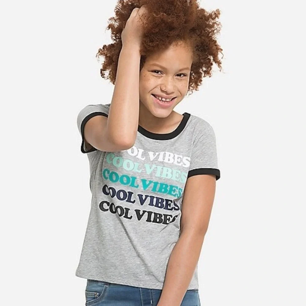 Justice COOL VIBES Repeat Ringer T-shirt